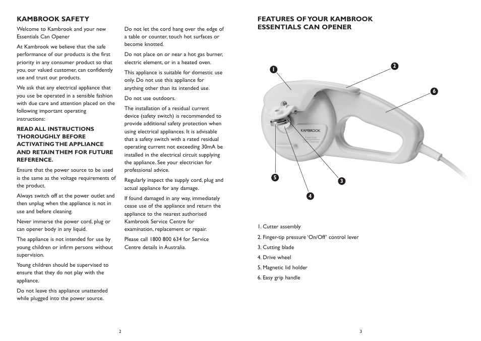 Kambrook KEC10 User Manual | Page 2 / 4