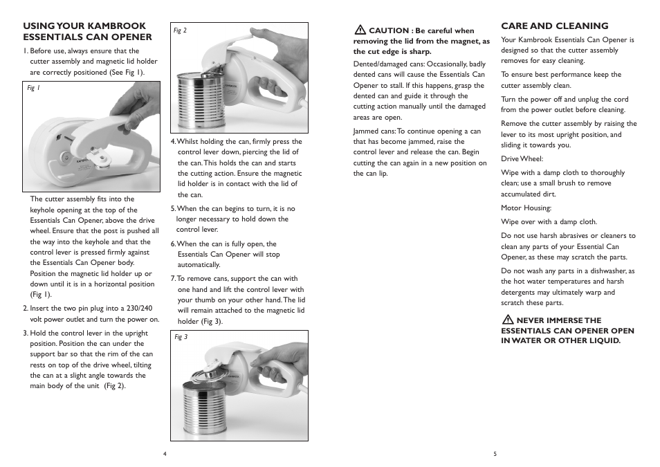 Kambrook KEC10 User Manual | Page 3 / 4