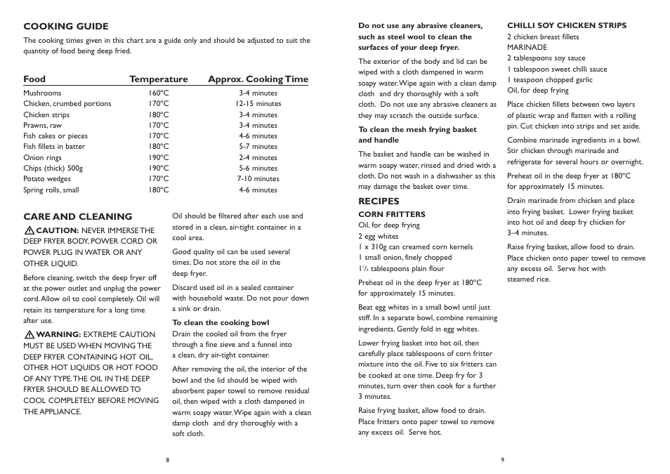 Kambrook KDF100 User Manual | Page 5 / 6