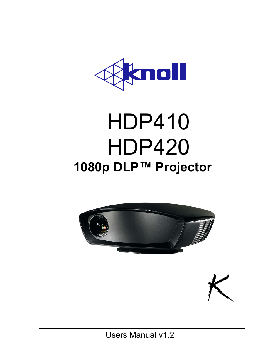 Knoll HDP420 User Manual | 30 pages