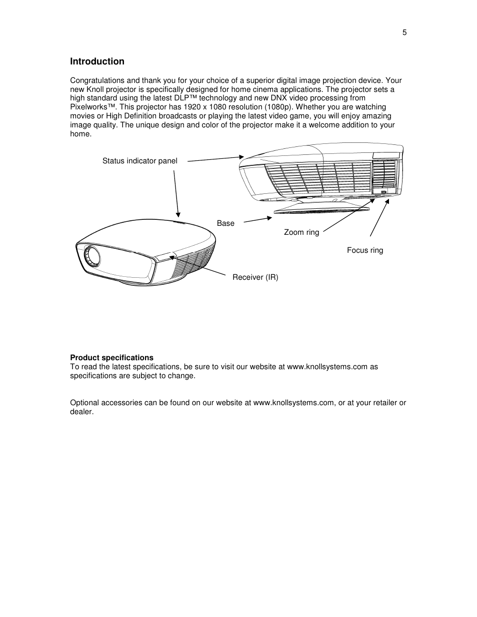 Knoll HDP460 User Manual | Page 5 / 30