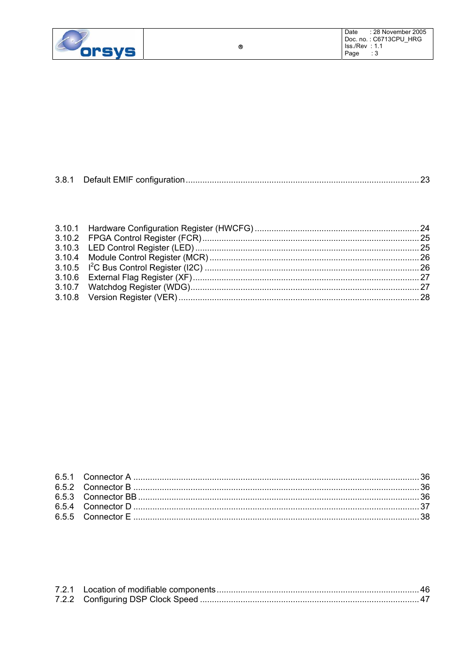 Kane Industries C6713CPU User Manual | Page 3 / 54