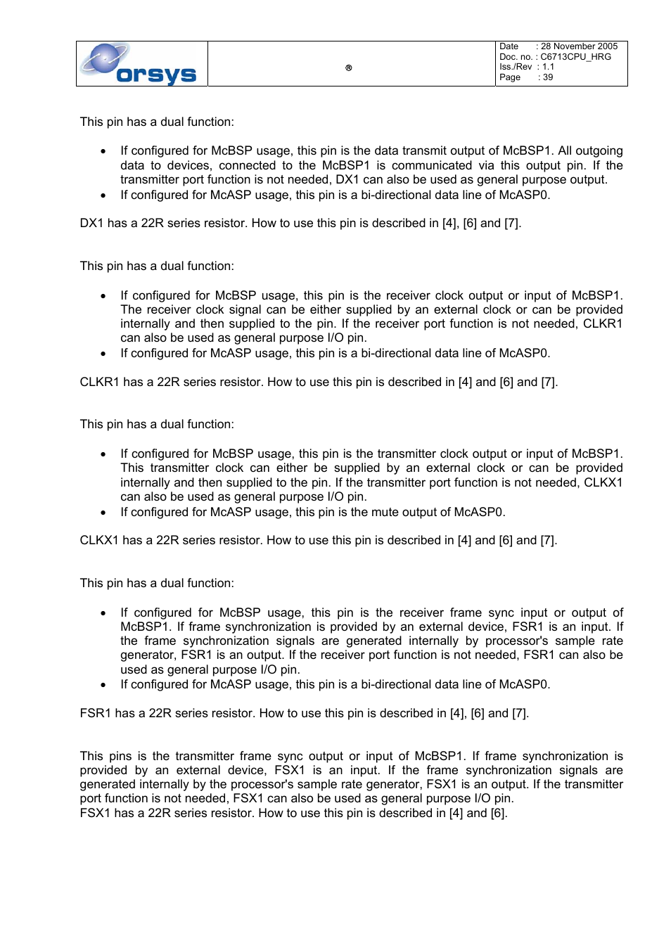 Kane Industries C6713CPU User Manual | Page 39 / 54