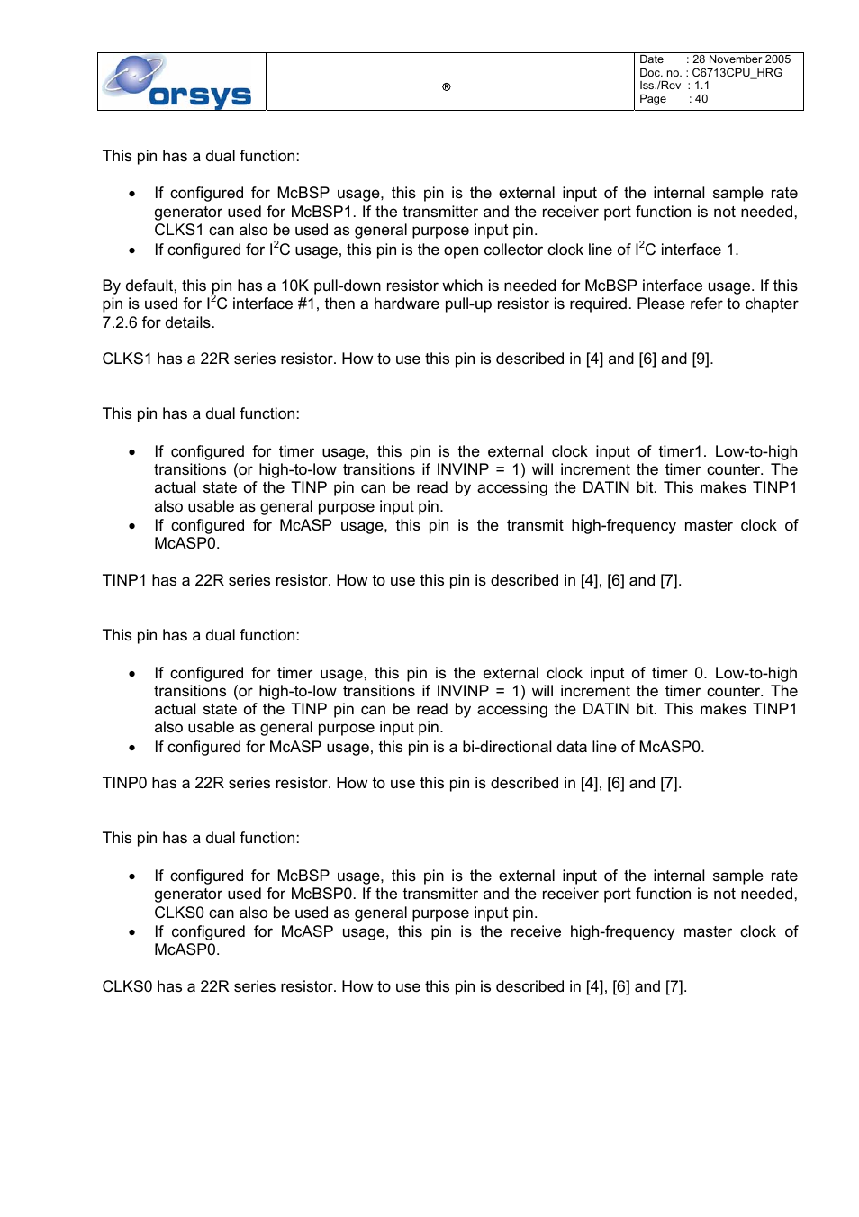 Kane Industries C6713CPU User Manual | Page 40 / 54
