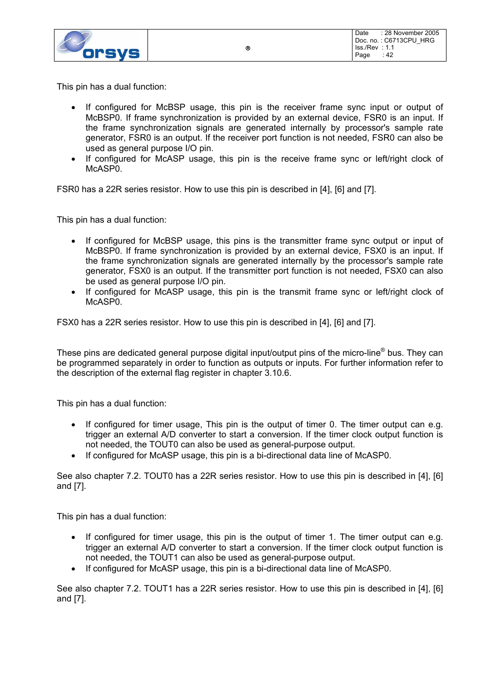 Kane Industries C6713CPU User Manual | Page 42 / 54