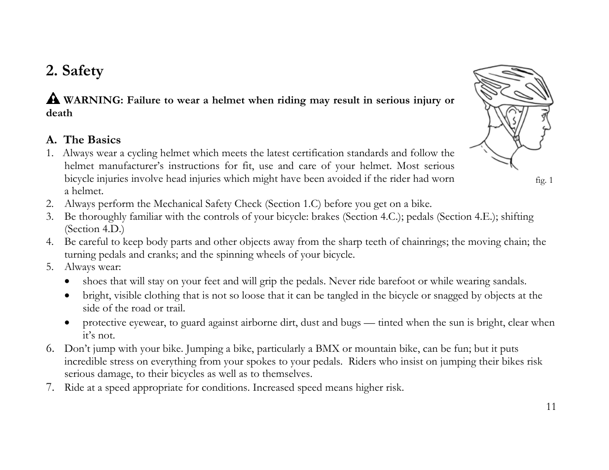 Safety | K2 Bike K2 BICYCLE User Manual | Page 10 / 51