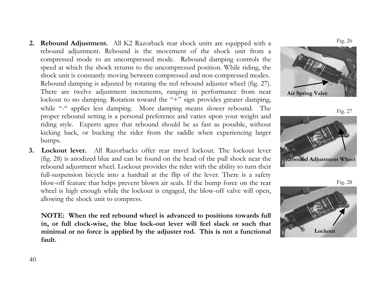 K2 Bike K2 BICYCLE User Manual | Page 39 / 51
