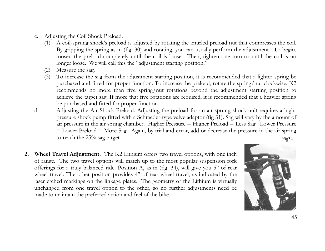 K2 Bike K2 BICYCLE User Manual | Page 44 / 51