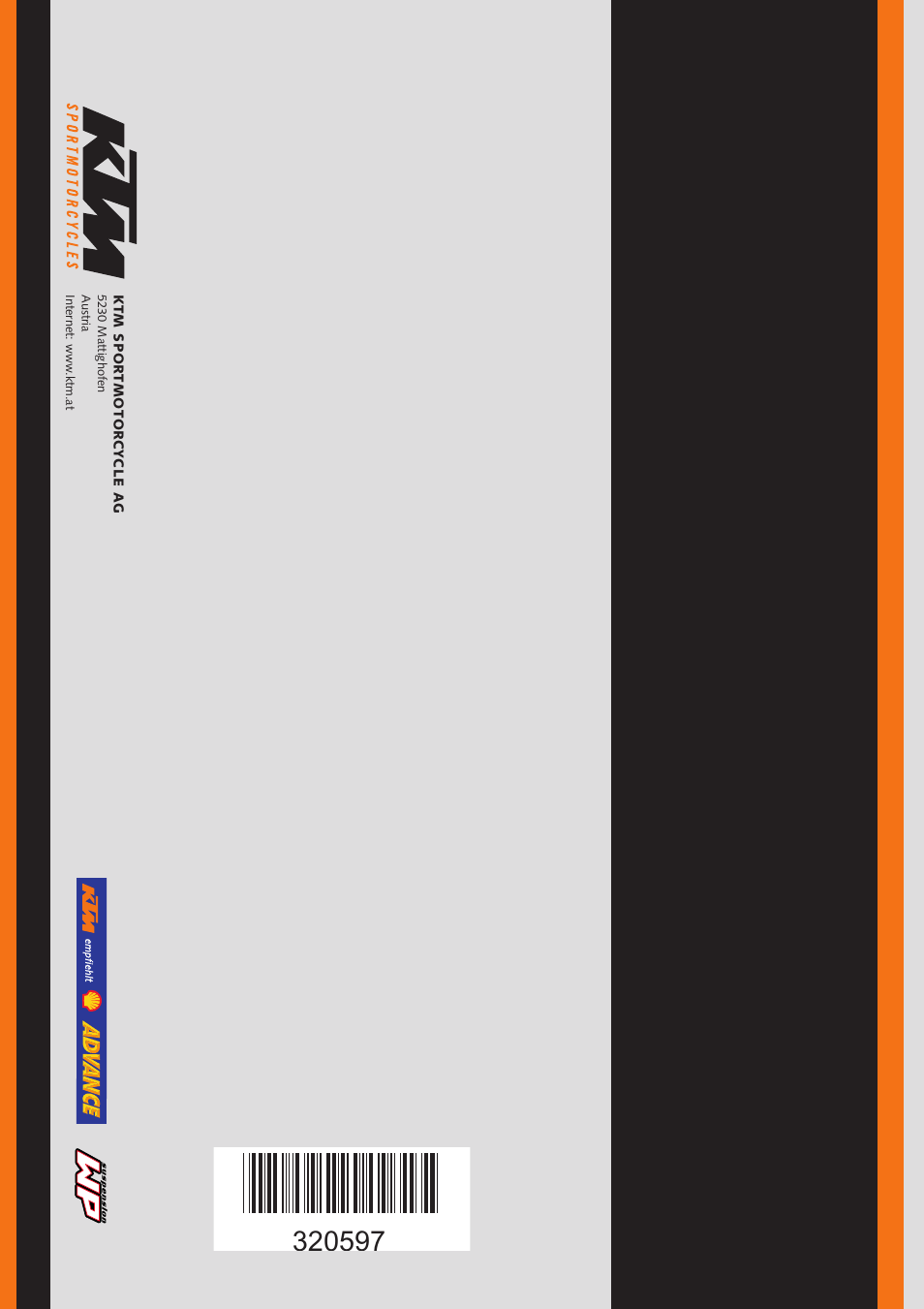 KTM Supermoto 400/640LC4-E6 User Manual | Page 46 / 46