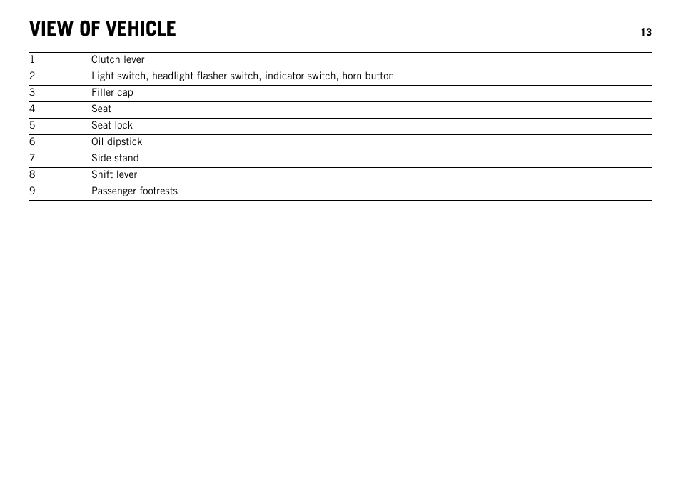 View of vehicle | KTM 1190 RC8 FR User Manual | Page 15 / 234