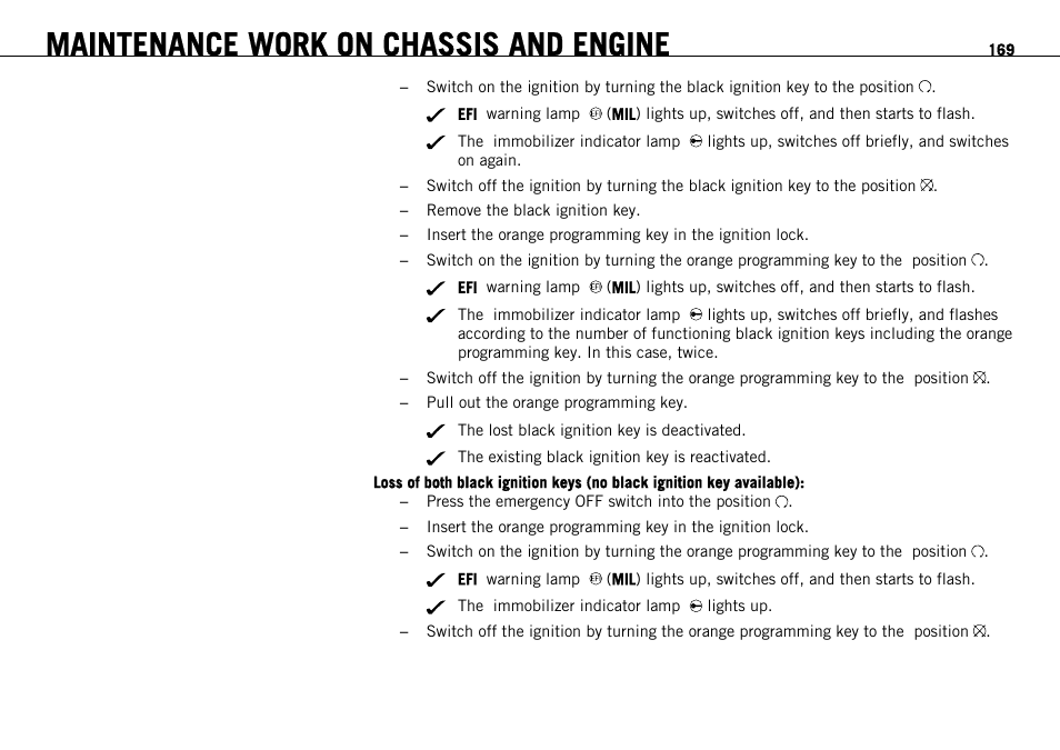 Maintenance work on chassis and engine | KTM 1190 RC8 FR User Manual | Page 171 / 234