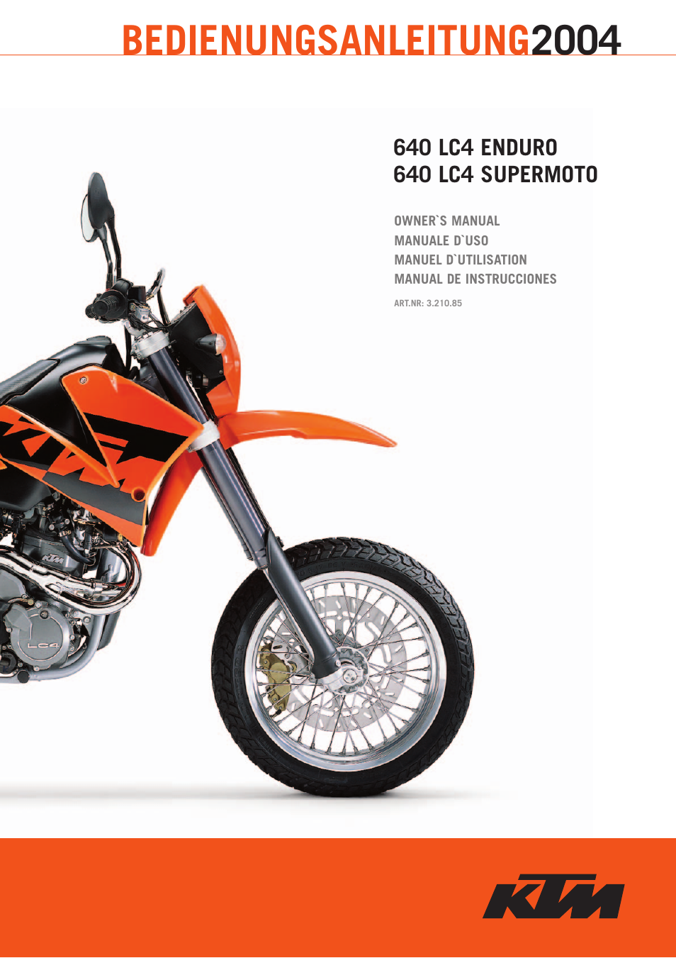 KTM 640 LC4 ENDURO User Manual | 50 pages