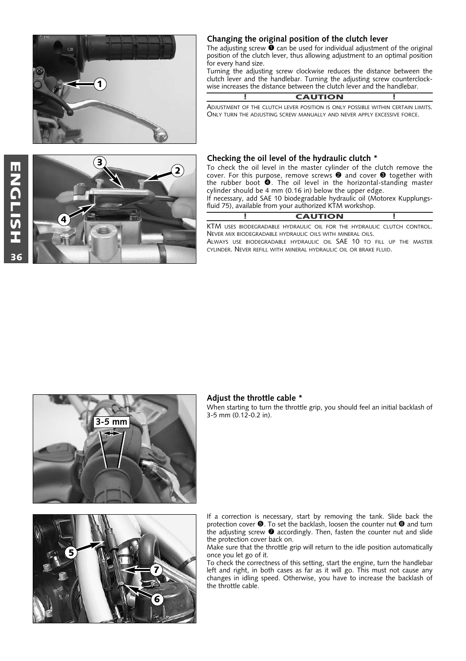 English | KTM 640 LC4 ENDURO User Manual | Page 37 / 50