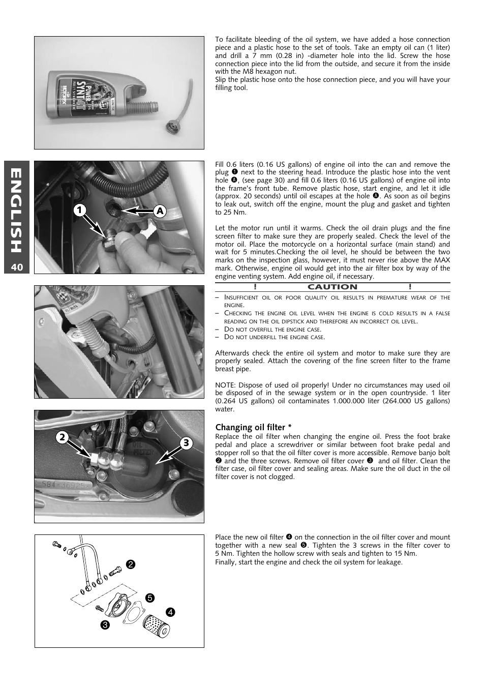 English | KTM 640 LC4 ENDURO User Manual | Page 41 / 50