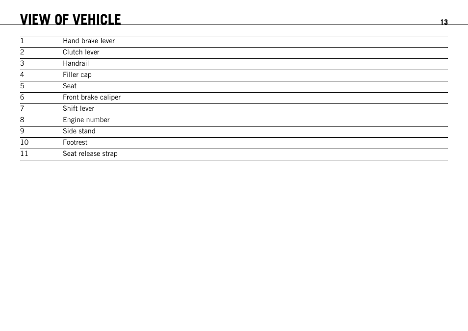 View of vehicle | KTM 690 ENDURO EU User Manual | Page 15 / 179