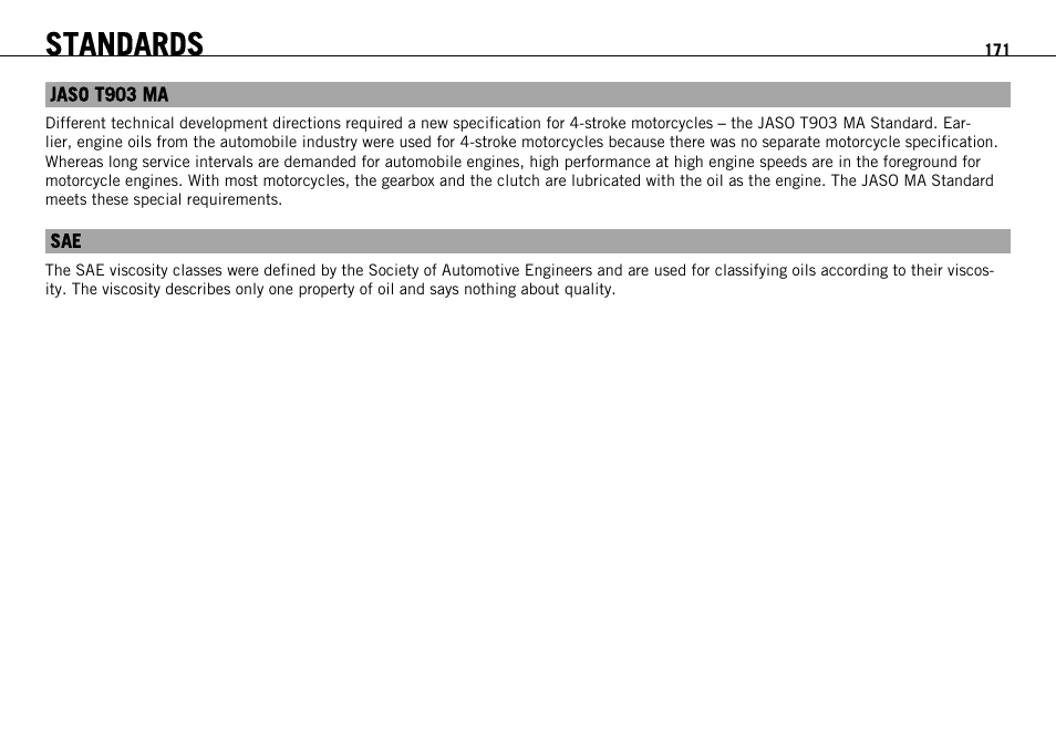 Standards, P. 171) | KTM 690 ENDURO EU User Manual | Page 173 / 179