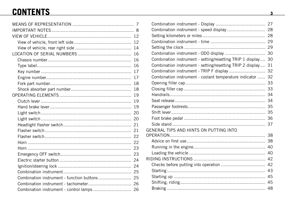 KTM 690 ENDURO EU User Manual | Page 5 / 179