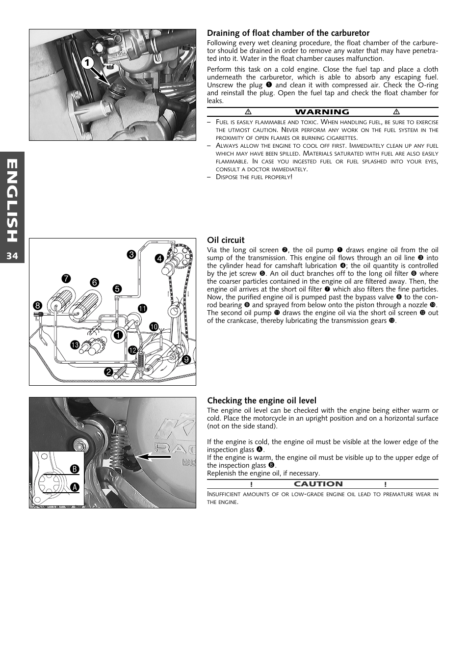 English | KTM 400 User Manual | Page 35 / 46