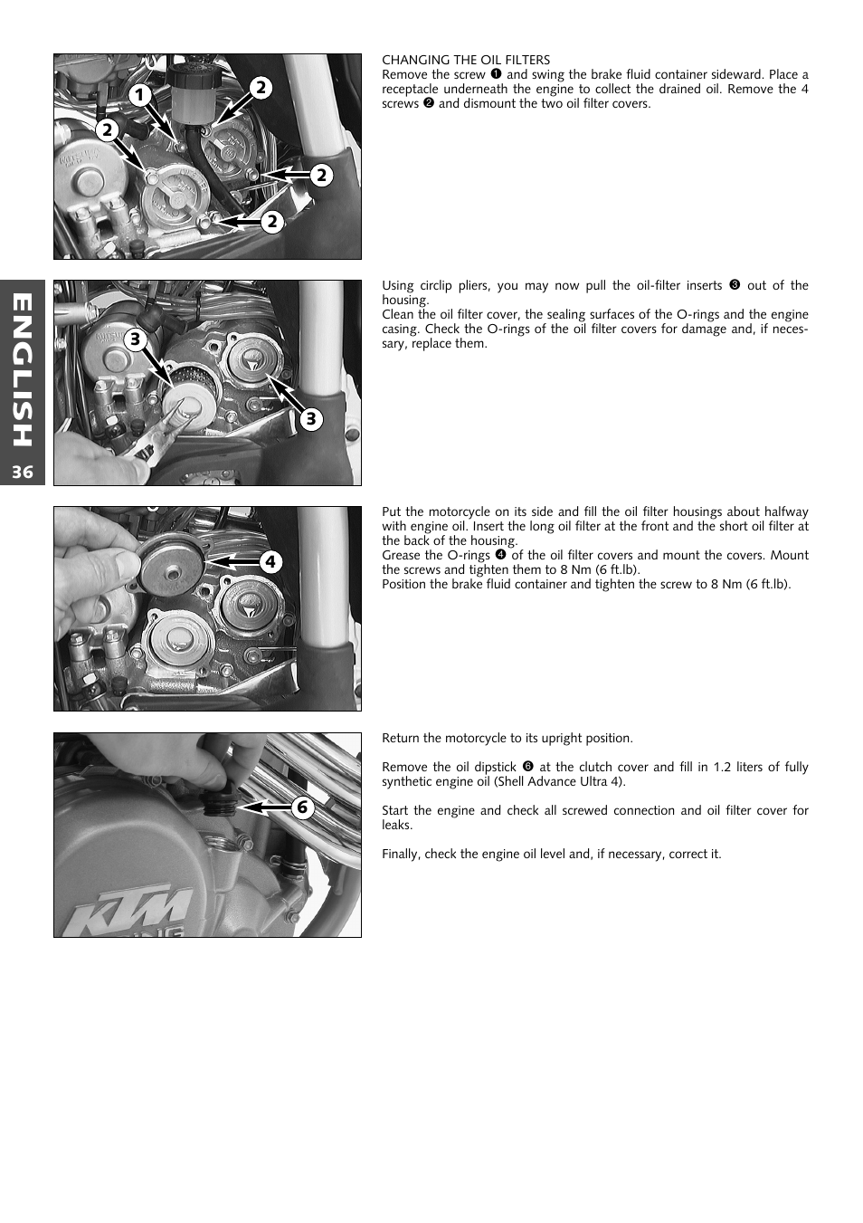 English | KTM 400 User Manual | Page 37 / 46