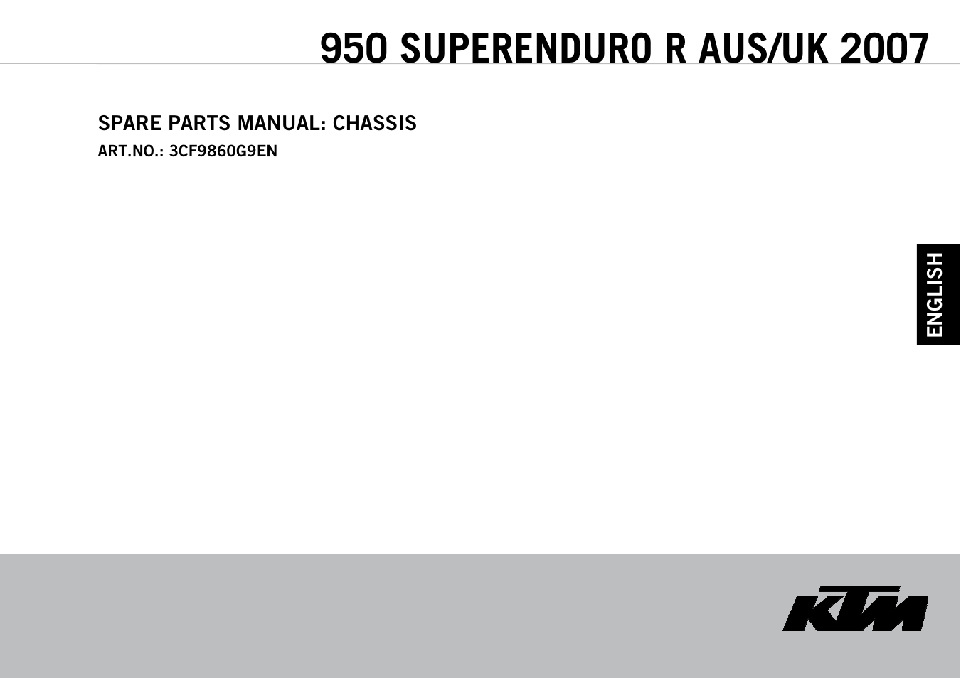 KTM SUPERENDURO R 950 User Manual | 40 pages