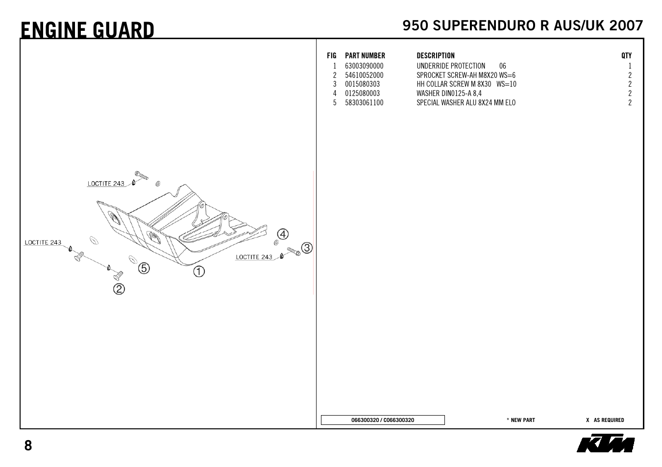 Engine, Guard | KTM SUPERENDURO R 950 User Manual | Page 10 / 40