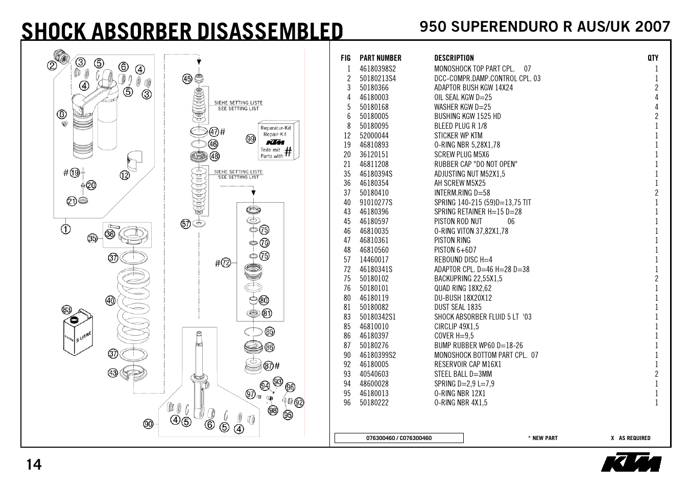 Shock, Absorber, Disassembled | KTM SUPERENDURO R 950 User Manual | Page 16 / 40