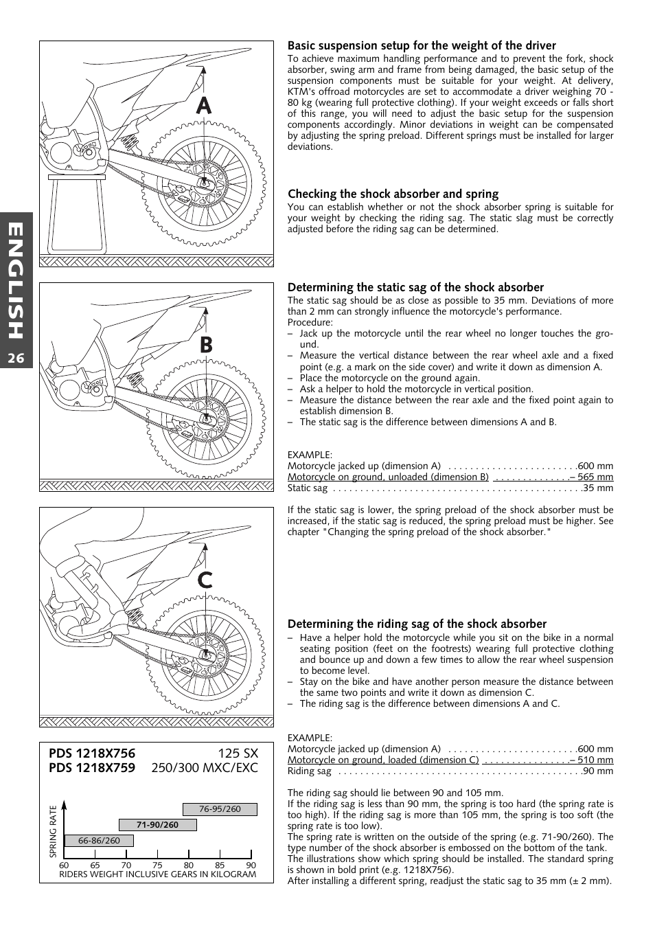 English | KTM 125 User Manual | Page 27 / 67