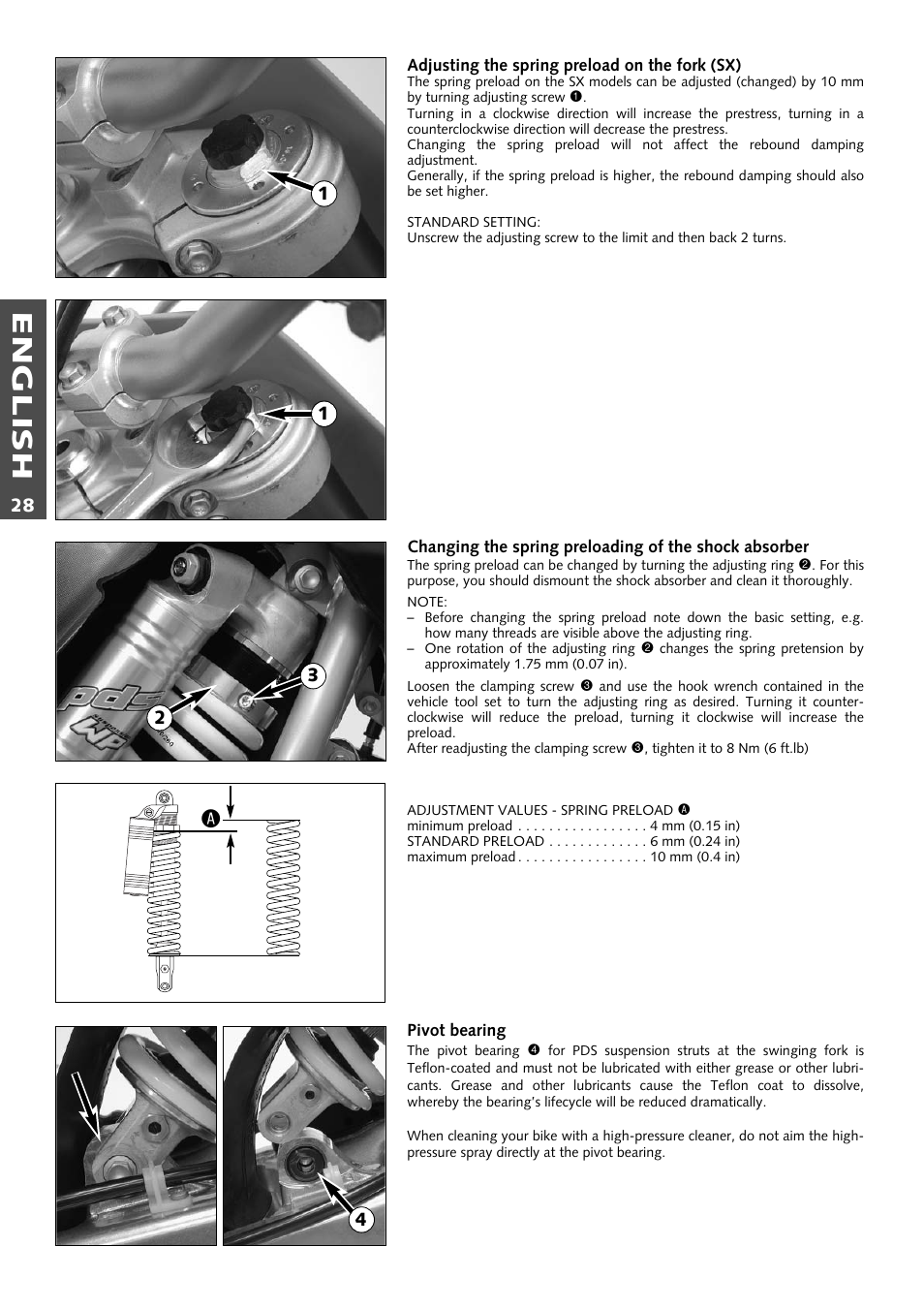 English | KTM 125 User Manual | Page 29 / 67
