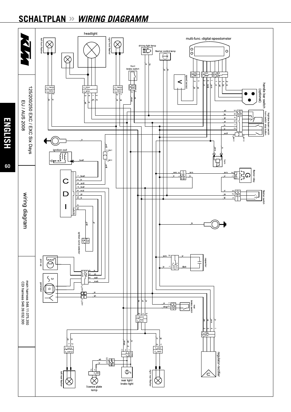 KTM 125 EXC-E SIX DAYS User Manual | Page 61 / 74