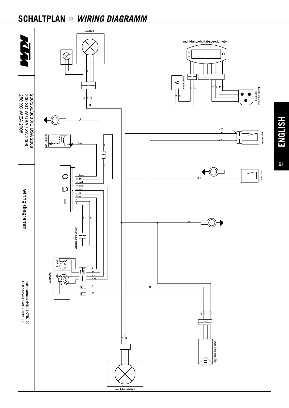 KTM 125 EXC-E SIX DAYS User Manual | Page 62 / 74