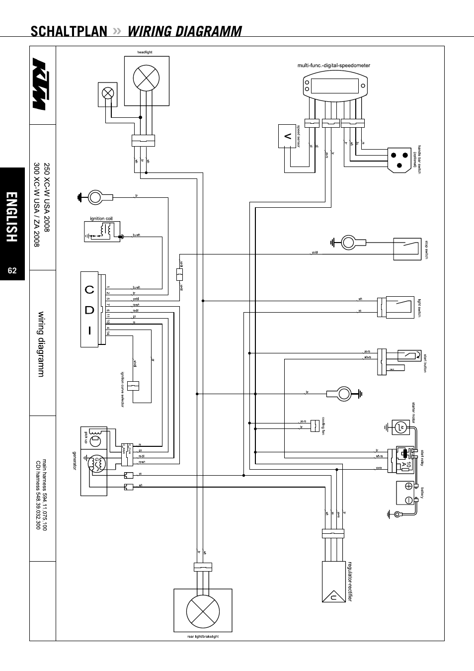 KTM 125 EXC-E SIX DAYS User Manual | Page 63 / 74
