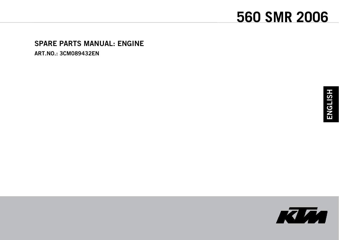 KTM 560 SMR 2006 User Manual | 28 pages