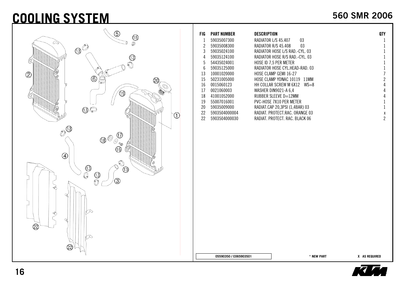 Cooling system | KTM 560 SMR 2006 User Manual | Page 18 / 28