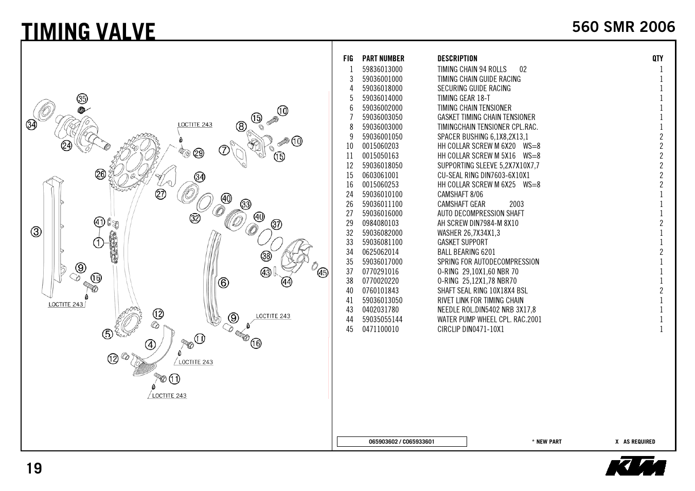 Timing, Valve | KTM 560 SMR 2006 User Manual | Page 21 / 28