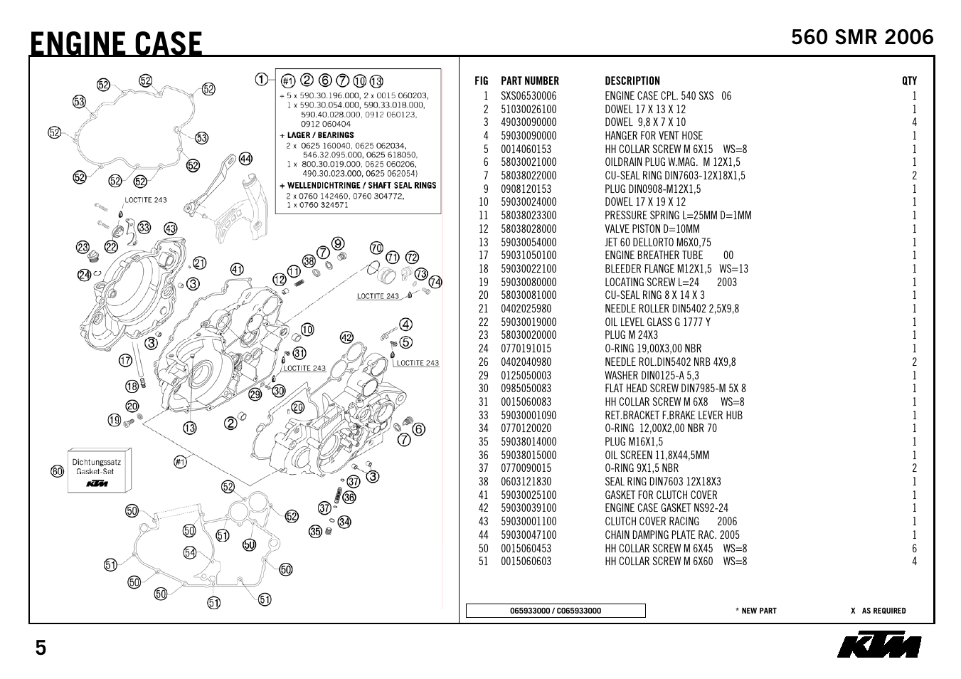 Engine, Case | KTM 560 SMR 2006 User Manual | Page 7 / 28