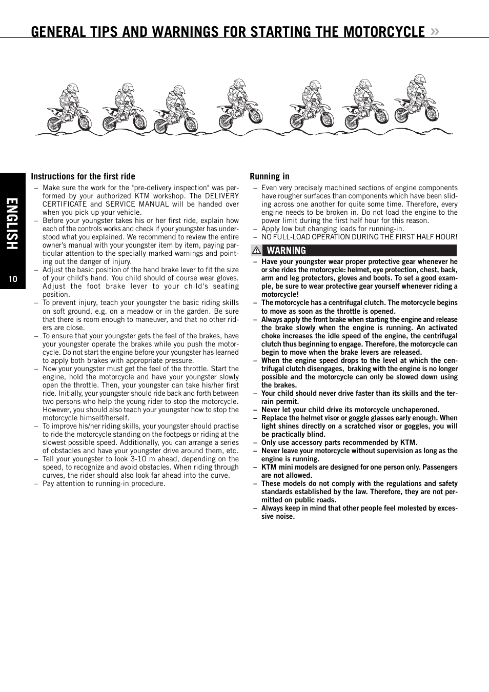 English | KTM 50 SX User Manual | Page 11 / 42