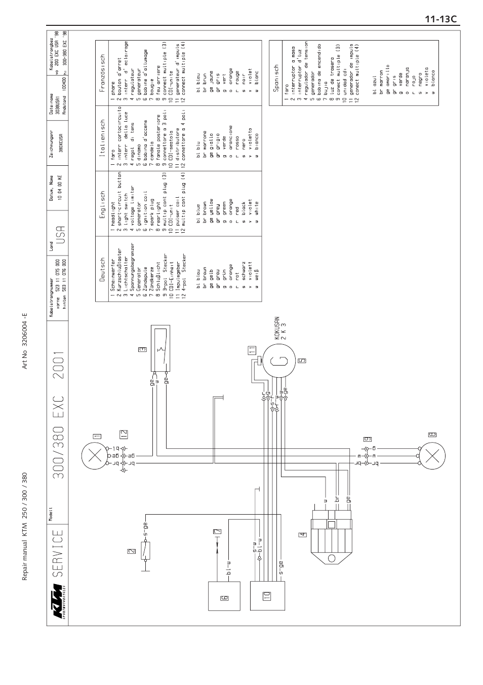 KTM 250 SX User Manual | Page 150 / 153