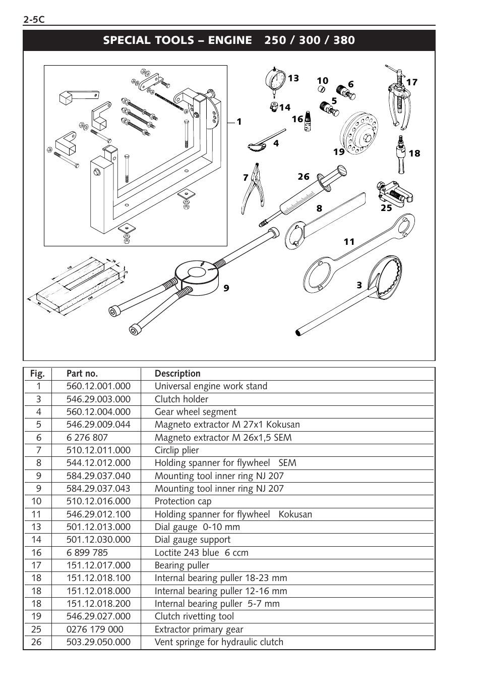 Special tools - engine | KTM 250 SX User Manual | Page 19 / 153