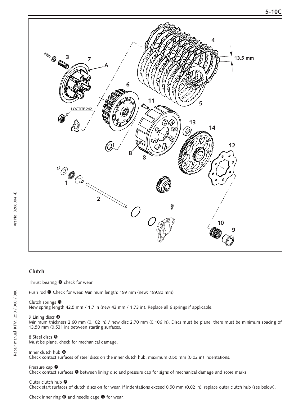 Clutch | KTM 250 SX User Manual | Page 47 / 153