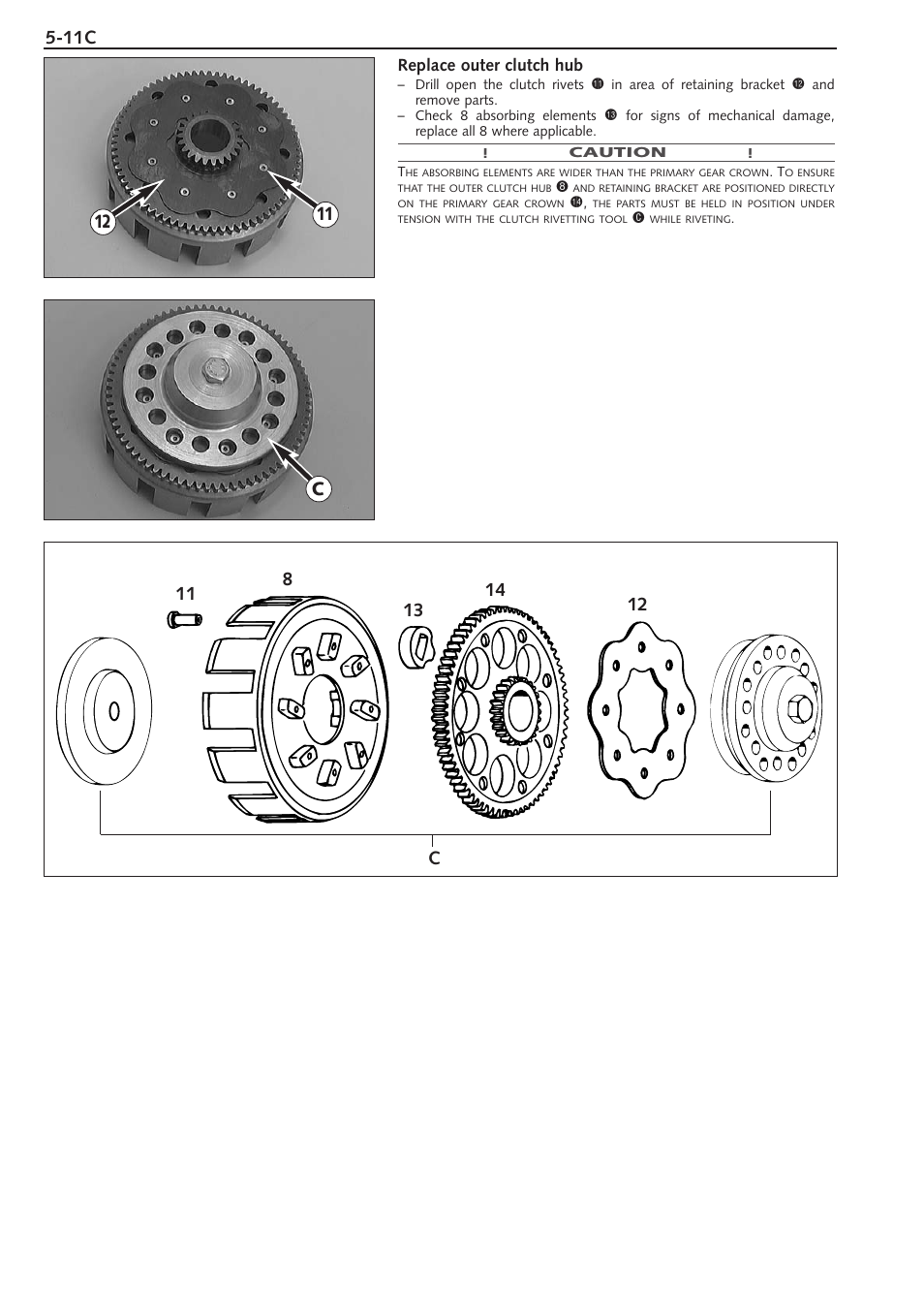 Replace outer clutch hub | KTM 250 SX User Manual | Page 48 / 153