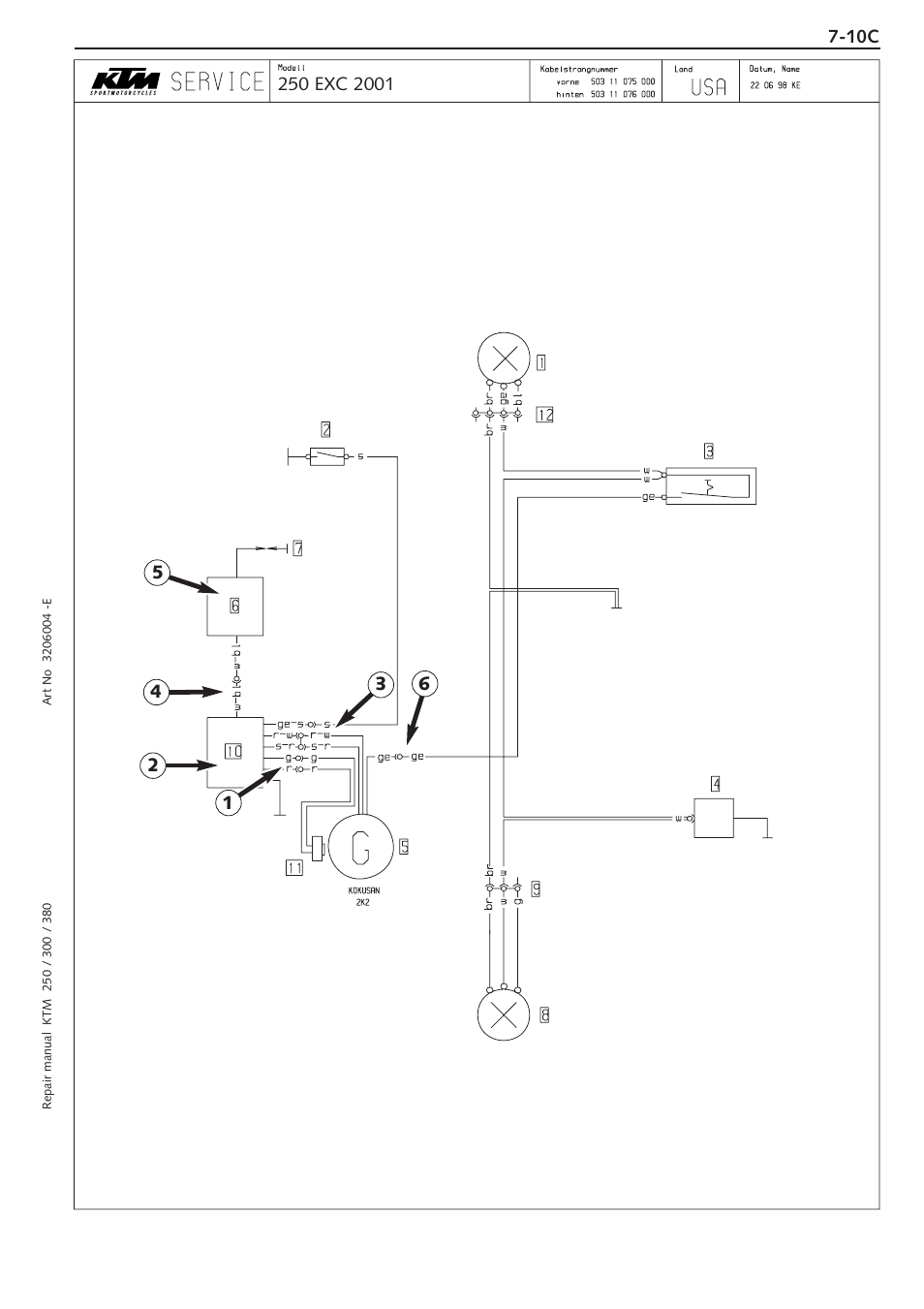 KTM 250 SX User Manual | Page 77 / 153