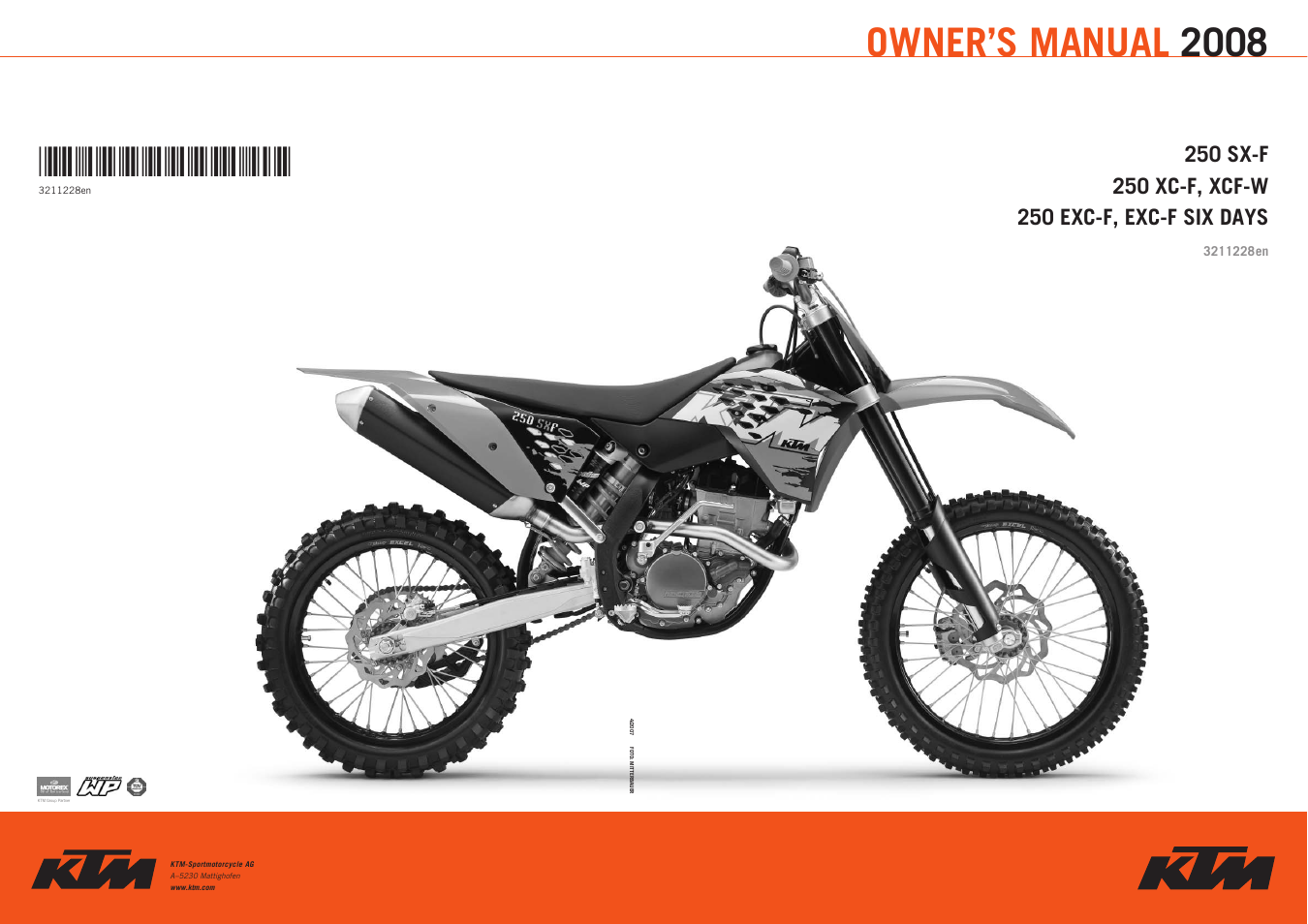 KTM EXC-F SIX DAYS  EN User Manual | 63 pages