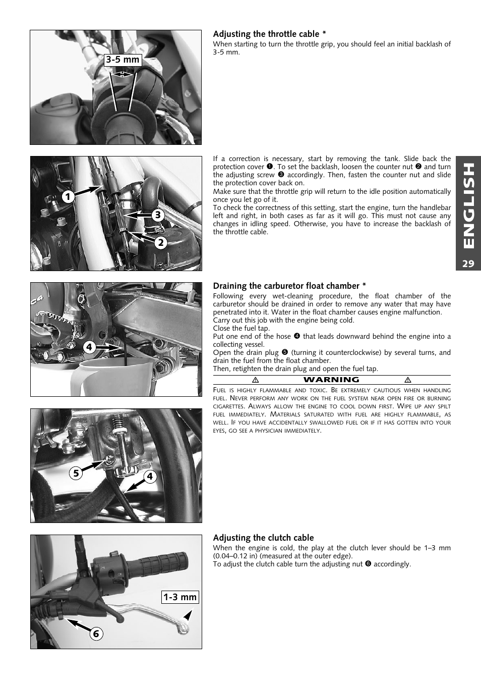 English | KTM Supermoto 640LC4 User Manual | Page 30 / 46