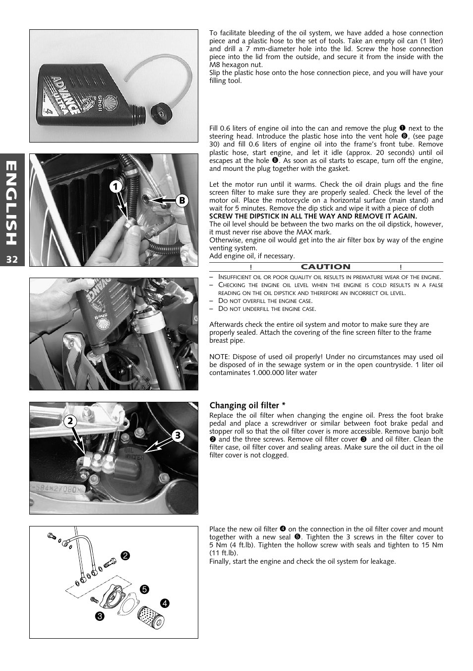 English | KTM Supermoto 640LC4 User Manual | Page 33 / 46