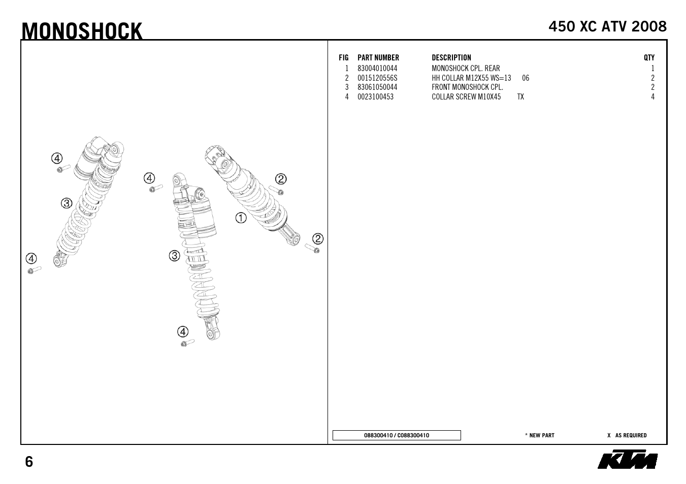 Monoshock | KTM 450 XC ATV 2008 User Manual | Page 8 / 28