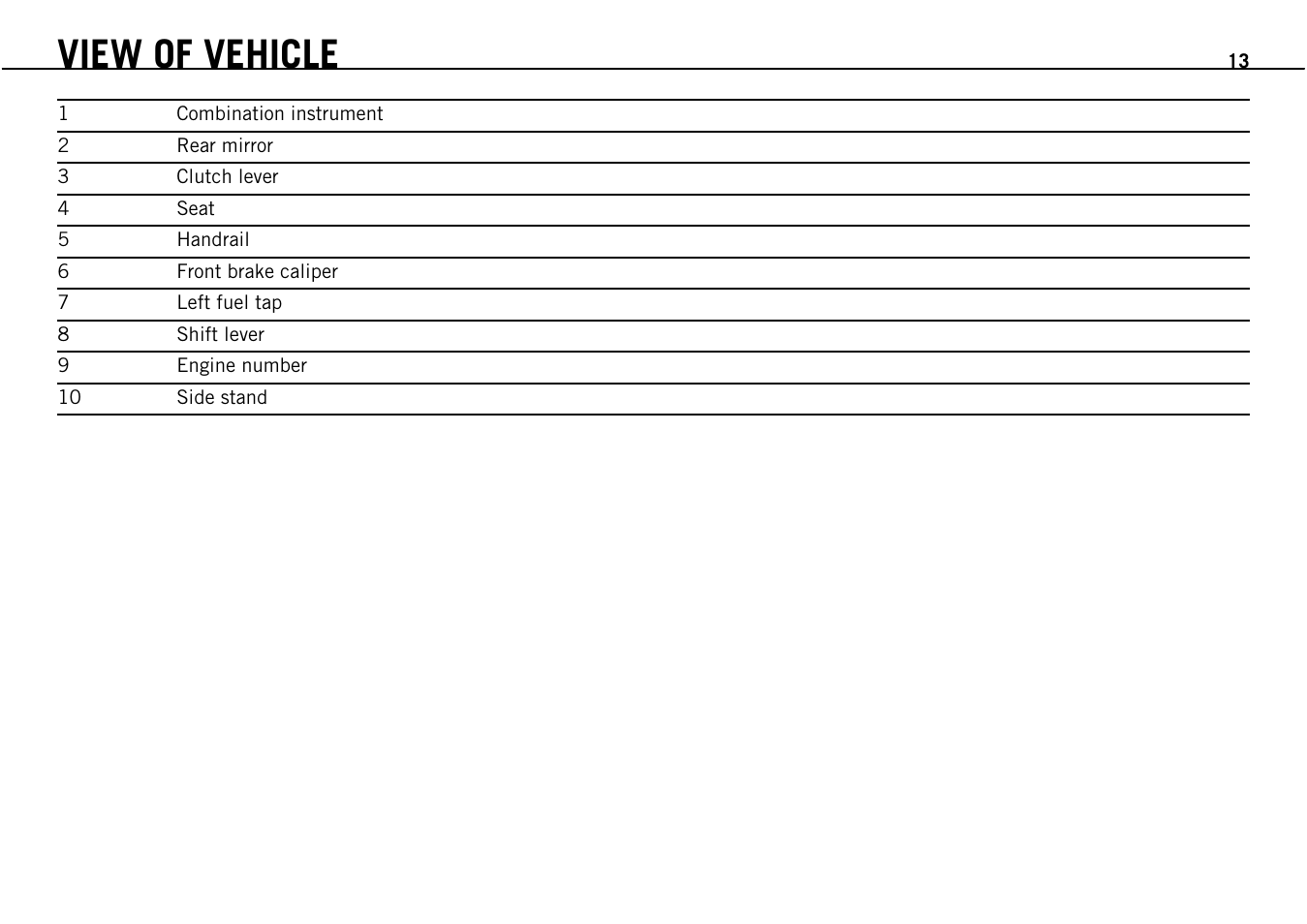 View of vehicle | KTM Supermoto 690 User Manual | Page 15 / 165