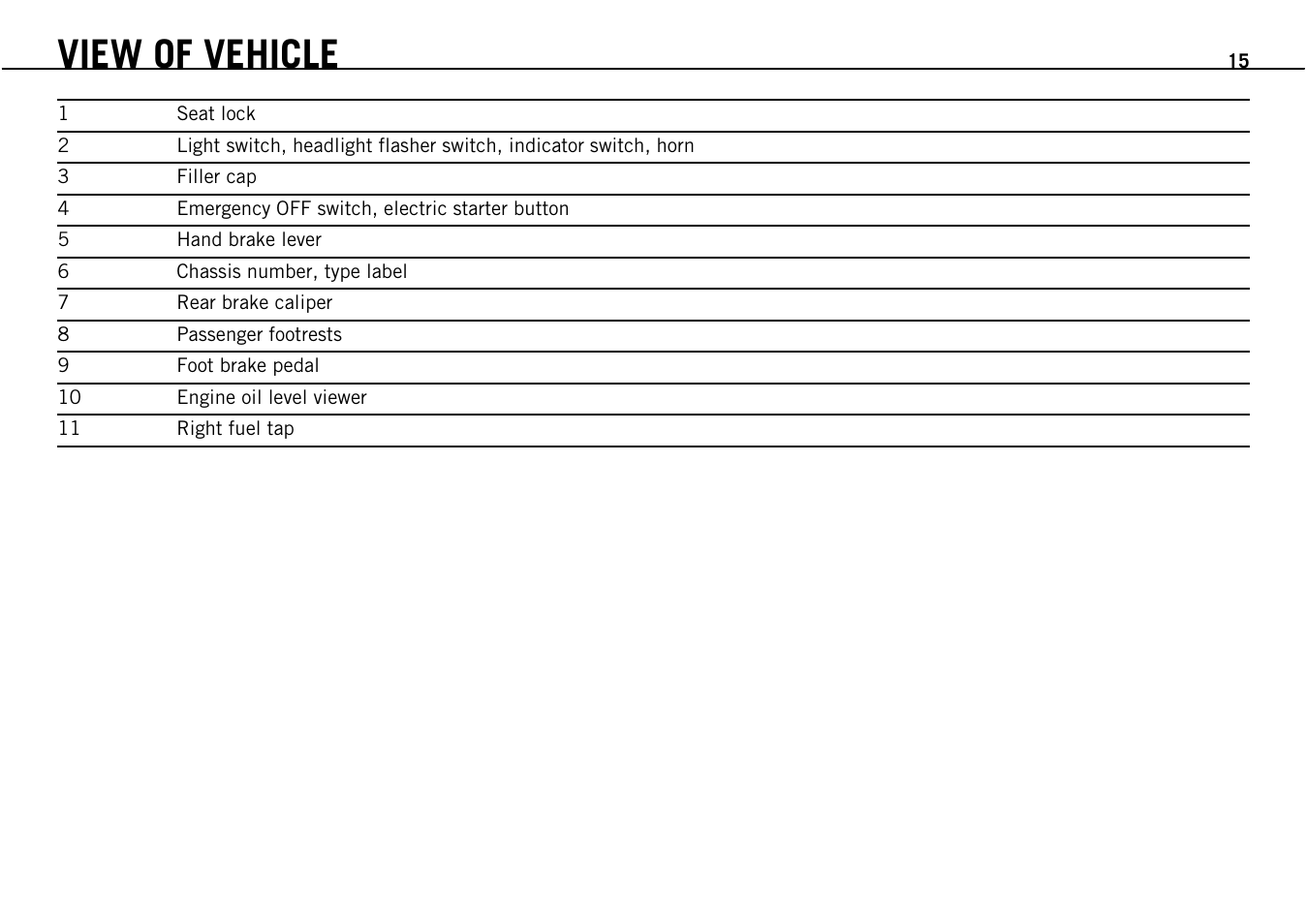 View of vehicle | KTM Supermoto 690 User Manual | Page 17 / 165