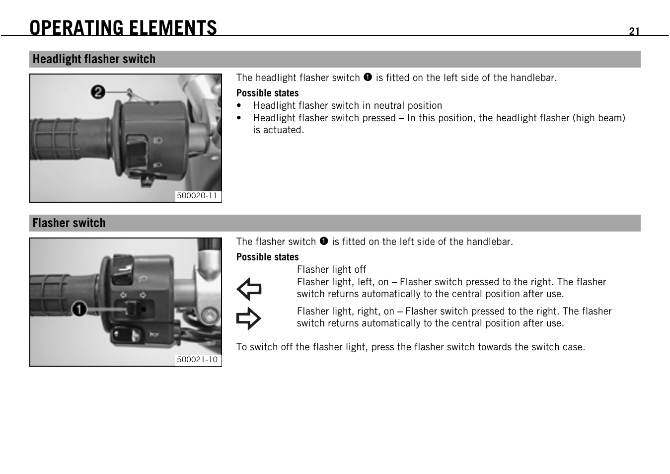 Operating elements | KTM Supermoto 690 User Manual | Page 23 / 165