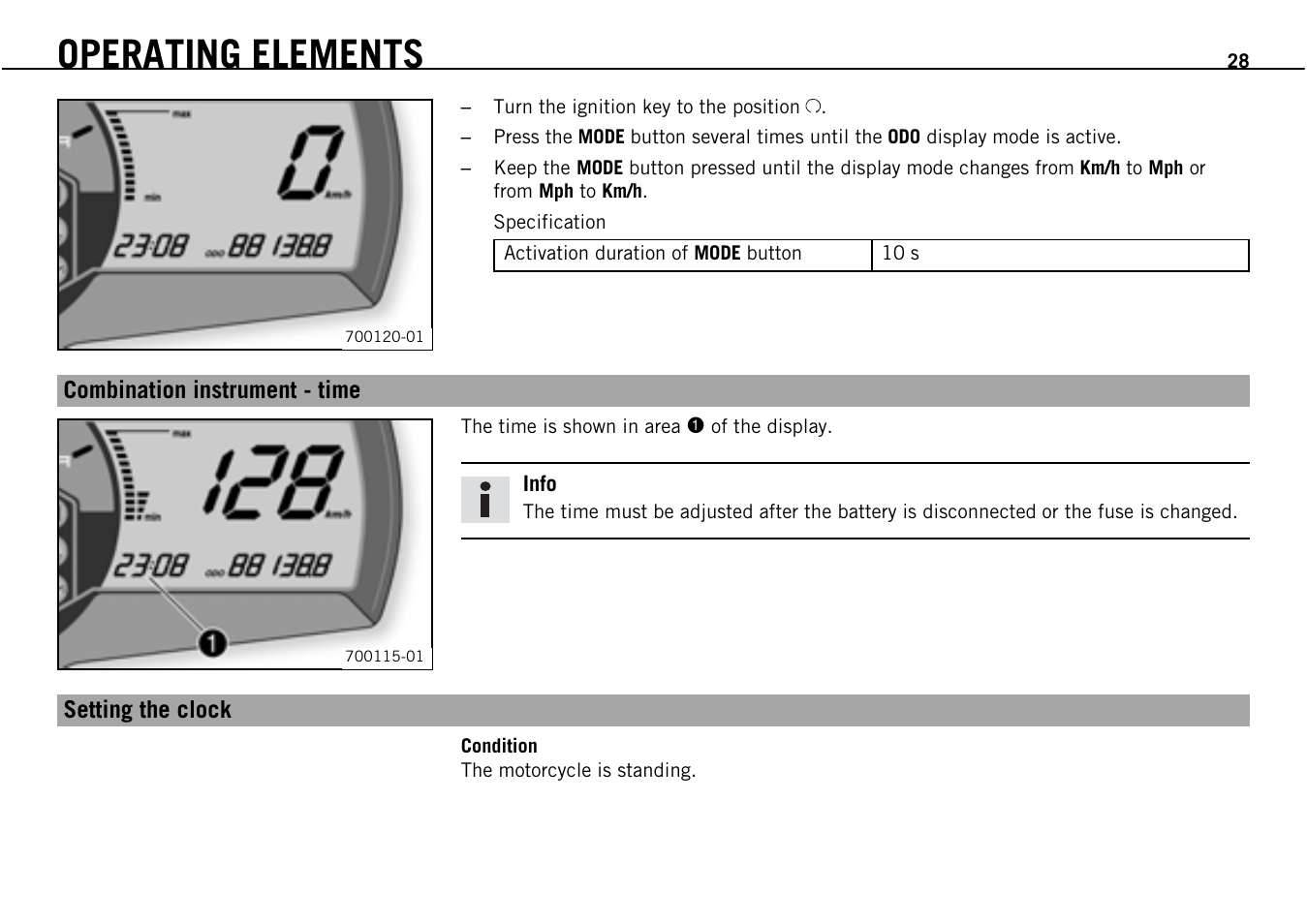 Operating elements | KTM Supermoto 690 User Manual | Page 30 / 165