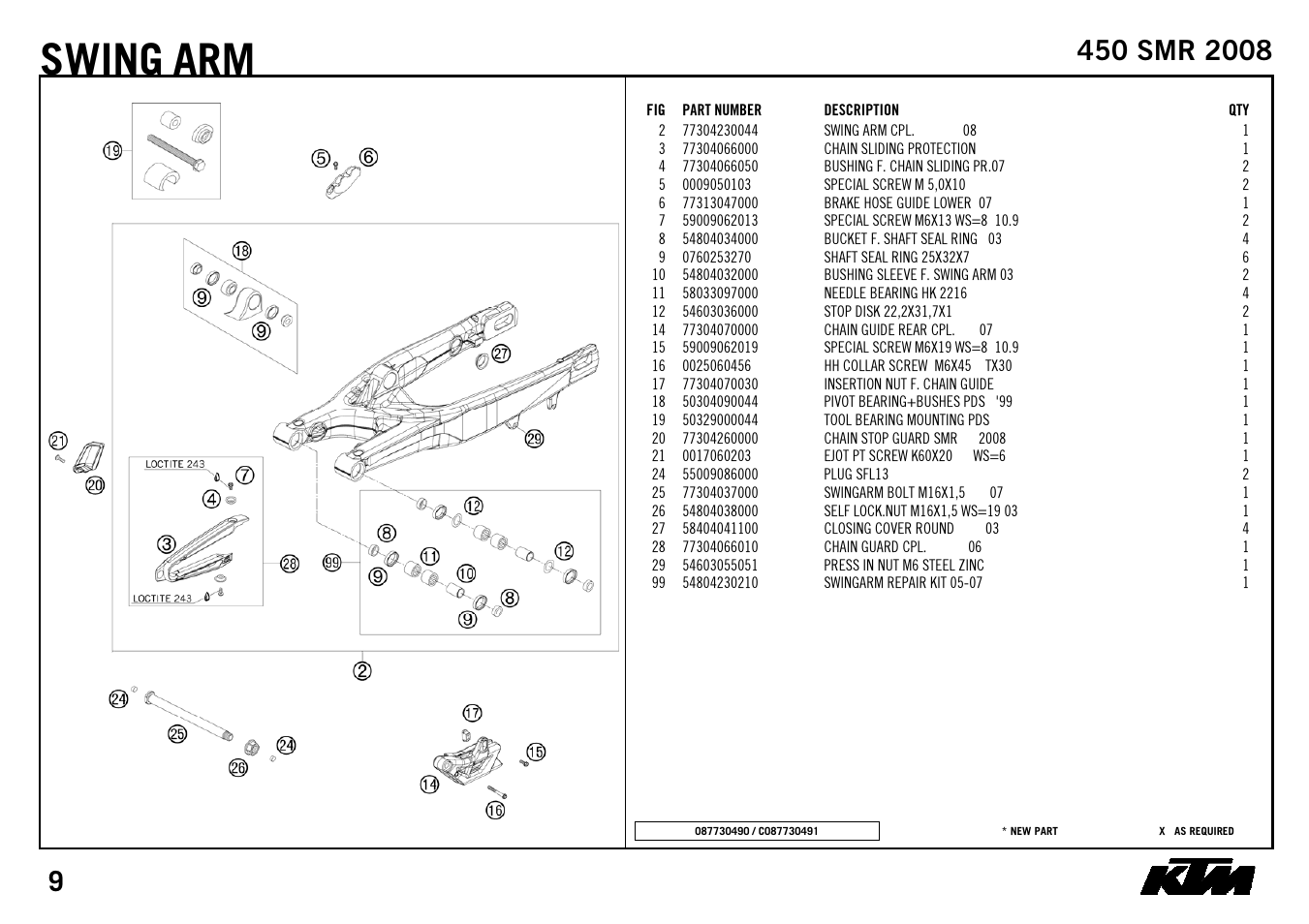 Swing | KTM 450 SMR 2008 User Manual | Page 11 / 28